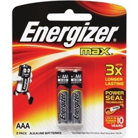 Energizer Max AAA Alkaline Batteries 2 Pack