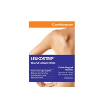 Leukostrip Wound Closure Strips 6.4 X 76mm (3 Pouches of 3 Strips)