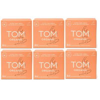 TOM Organic Ultra Thin Liners Wrapped 26 Pack [Bulk Buy 6 Units]
