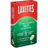 Laxettes Senna Laxative 50 Tablets
