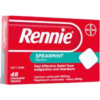 Rennie Chewable Tablets Spearmint 48
