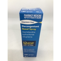 Chemists' Own Decongestant Relief Nasal Spray 18ml (S2)