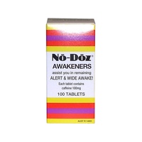 No Doz Awakeners 100 Tablets