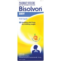Bisolvon Dry Cough Liquid 200mL (S2)