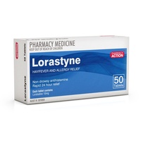 Pharmacy Action Lorastyne 10mg 50 Tablets (S2)