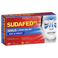 Sudafed PE Sinus Day/Night 24 Tabs (S2)