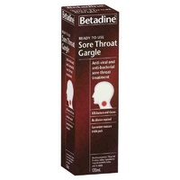 Betadine Sore Throat Ready To Use Gargle Treatment 120mL
