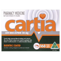 Cartia 100mg 168 Tablets  (S2)