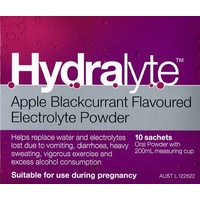 Hydralyte Powder Apple Blackcurrant 10 x 5g