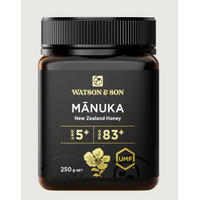 Watson & Son UMF 5+/MGO 83+ 250g Manuka Honey