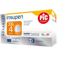 Insupen Advance Pen Needles 33g 4mm Box of 100