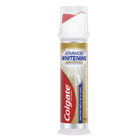 Colgate Whitening Toothpaste Advanced Whitening Tartar Pump 130g [Bulk Buy 6 Units]
