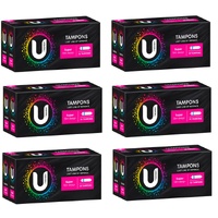 U by Kotex Tampons Super 32 Pack [Bulk Buy x6 Units]