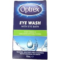 Optrex Eye Wash with Eye Bath 110mL