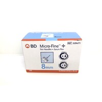 BD Micro-Fine Pen Insulin Needles 0.25mm (31G) x 8mm 100 Pack
