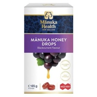 Manuka Health Manuka Honey Drops Blackcurrant 15 Pack 65g