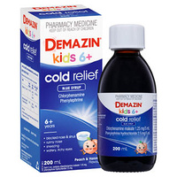 Demazin Kids 6+ Cold Relief Blue Syrup 200mL (S2)