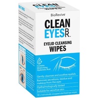BioRevive EyeClear Sterile Eyelid Cleansing Wipes 30 (S2)