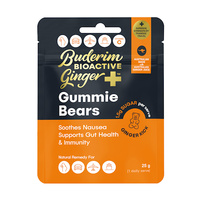 Buderim BioActive Ginger+ Gummie Bears 25g