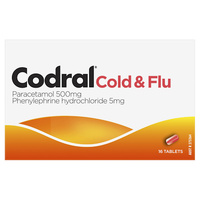 Codral PE Cold & Flu 16 Tablets (S2)