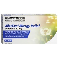 Allereze Allergy Relief 10mg 10 Tablets (S2)