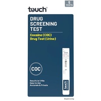 TouchBio Cocaine (COC) Drug Screening Urine Test 5 Tests