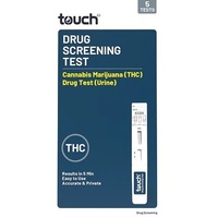 TouchBio Cannabis Marijuana (THC) Drug Screening Urine Test 5 Test Kits 