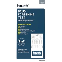 TouchBio 6 Multi-Drug Screening Urine Test 1 Test