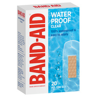 Band-Aid Waterproof Clear Regular Strips 20 Pack