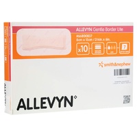 Allevyn Gentle Border Lite 8 x 15cm 10 Pack