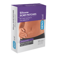 AeroScar Silicone Scar Patch 7.4 x 4.4cm 10pk