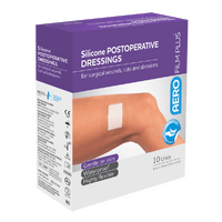 AeroFilm Plus Sensitive Silicone Postoperative Dressing 9 x 10cm 10 Pack