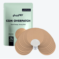 Glucology CGM Patch Medtronic Guardian Beige 25 Pack