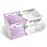 Droplet Pen Needle 32G 6mm Bx100