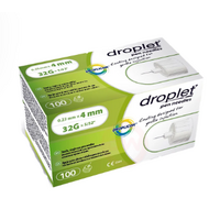 Droplet Pen Needle 32G 4mm Box of 100