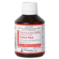 Chlorhexidine 0.5% In 70% Ethanol Solution Red 30ml