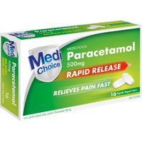 MediChoice Paracetamol Rapid 16 Caplets