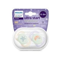 Avent Sooth Ultra Nighttime Glow 0-2 Months 2 Pack