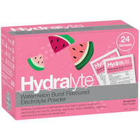 Hydralyte Watermelon Burst Flavoured Electrolyte Powder Sachet 24