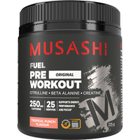 Musashi Pre Workout Powder Tropical Punch 225g