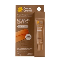 Cancer Council Lip Balm SPF50+ Vanilla Glaze 15g