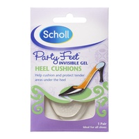 Scholl Party Feet Invisible Gel Heel Cushions (1 Pair)