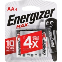 Energizer MAX AA E91 Batteries Battery E91BP4TN 4 Pack