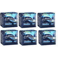 Libra Ultra Thin Regular With Wings Pads 14 Pack [Bulk Buy 6 Units]