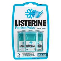 Listerine PocketPaks Cool Mint 72 Strips 