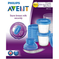 AVENT Breast Milk Storage Containers 10x 180mL