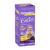 Dymadon Paracetamol 1 Month - 2 Years Blackcurrant Flavour 60ml (S2) 