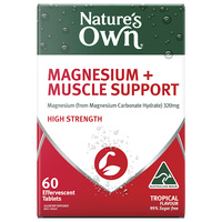 Nature's Own Magnesium + Muscle Effervescent Support 60 Tablets