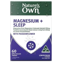 Nature's Own Magnesium + Sleep Effervescent 60 Tablets
