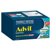Advil Minis 200mg 90 Liquid Capsules  (S2)